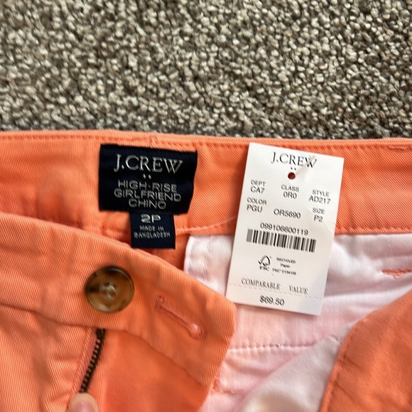 NWT J Crew Chino Pants size 2P - Picture 2 of 3